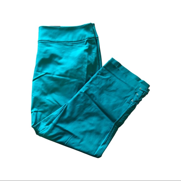Teal microtwill crop pant - Picture 1 of 1
